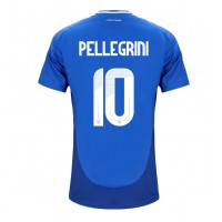Italien Lorenzo Pellegrini #10 Hemmatröja EM 2024 Kortärmad